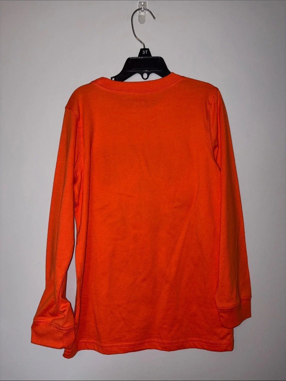 NWT Carter’s Orange Halloween Pumpkin Graphic Long-Sleeve Tee Youth 8